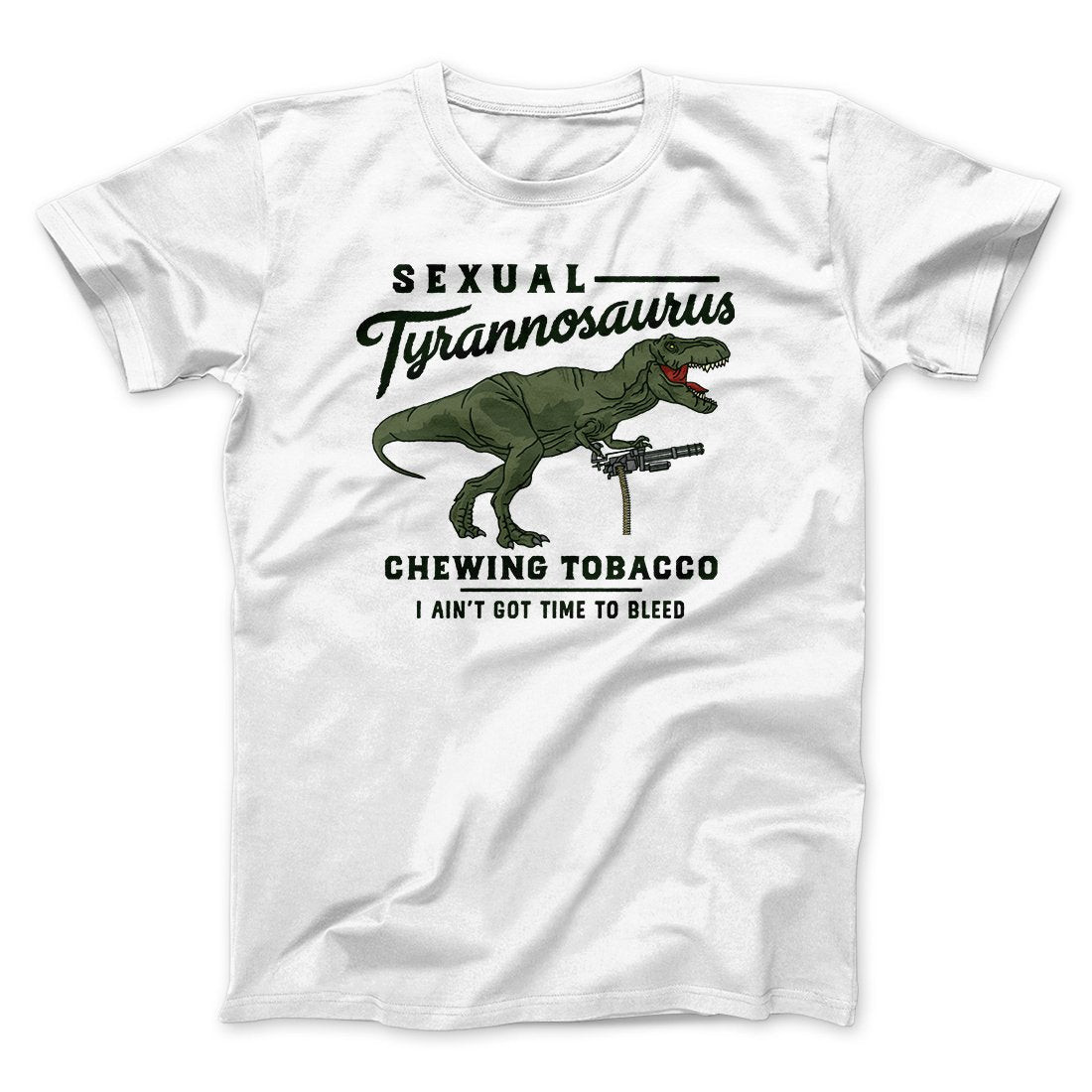 Sexual Tyrannosaurus Chewing Tobacco Funny Movie Unisex T-Shirt Best Gift For Friends - Graphicwearhub