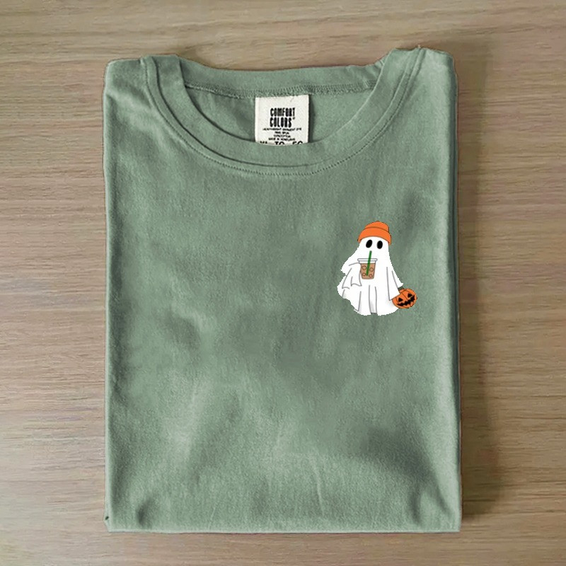 Acotar Ghost Halloween Shirt Cute Halloween Graphic Tee Shirt Best Gifts For Her - GWH