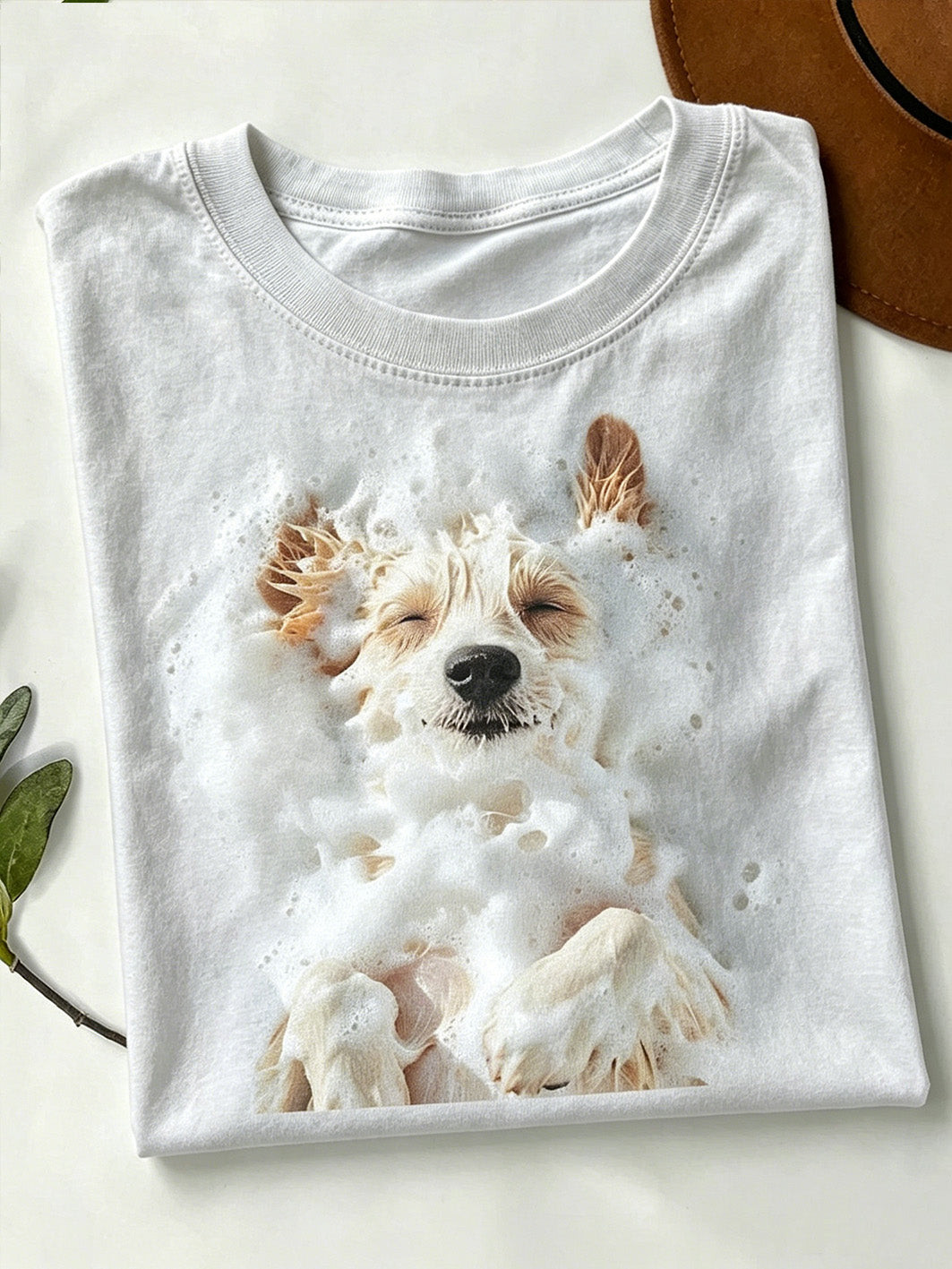 Bathing Dog Merch Soap Bubbles T-Shirt Funny Dog Clothes Gift For Sister - GWH