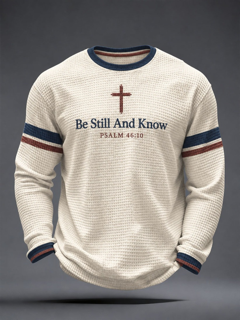Be Still And Know Long Sleeve Shirt Christian Merch Gift For Father - Gwh