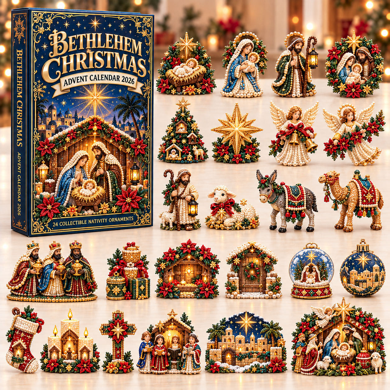 Bethlehem Christmas Advent Calendar 2026 Countdown Gifts For Christians - GWH