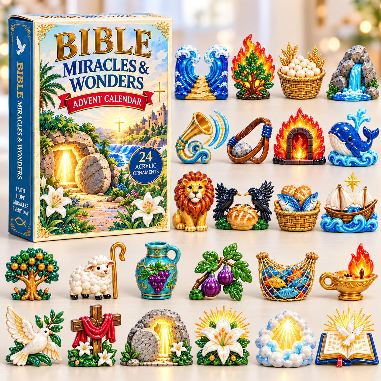 Bible Miracles Wonders Advent Calendar 2026 Christmas Gift For Family - GWH