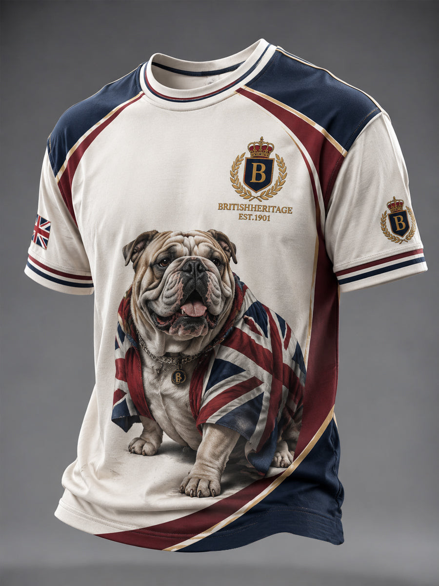 British Bulldog British Heritage Est 1901 Merch T-Shirt Vintage Apparel Gift For Dad - GWH