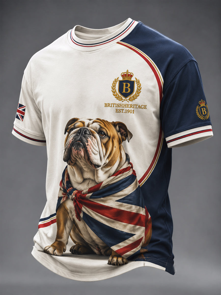 British Bulldog British Heritage Est 1901 Merch T-Shirt Vintage Apparel Gift For Dad - GWH