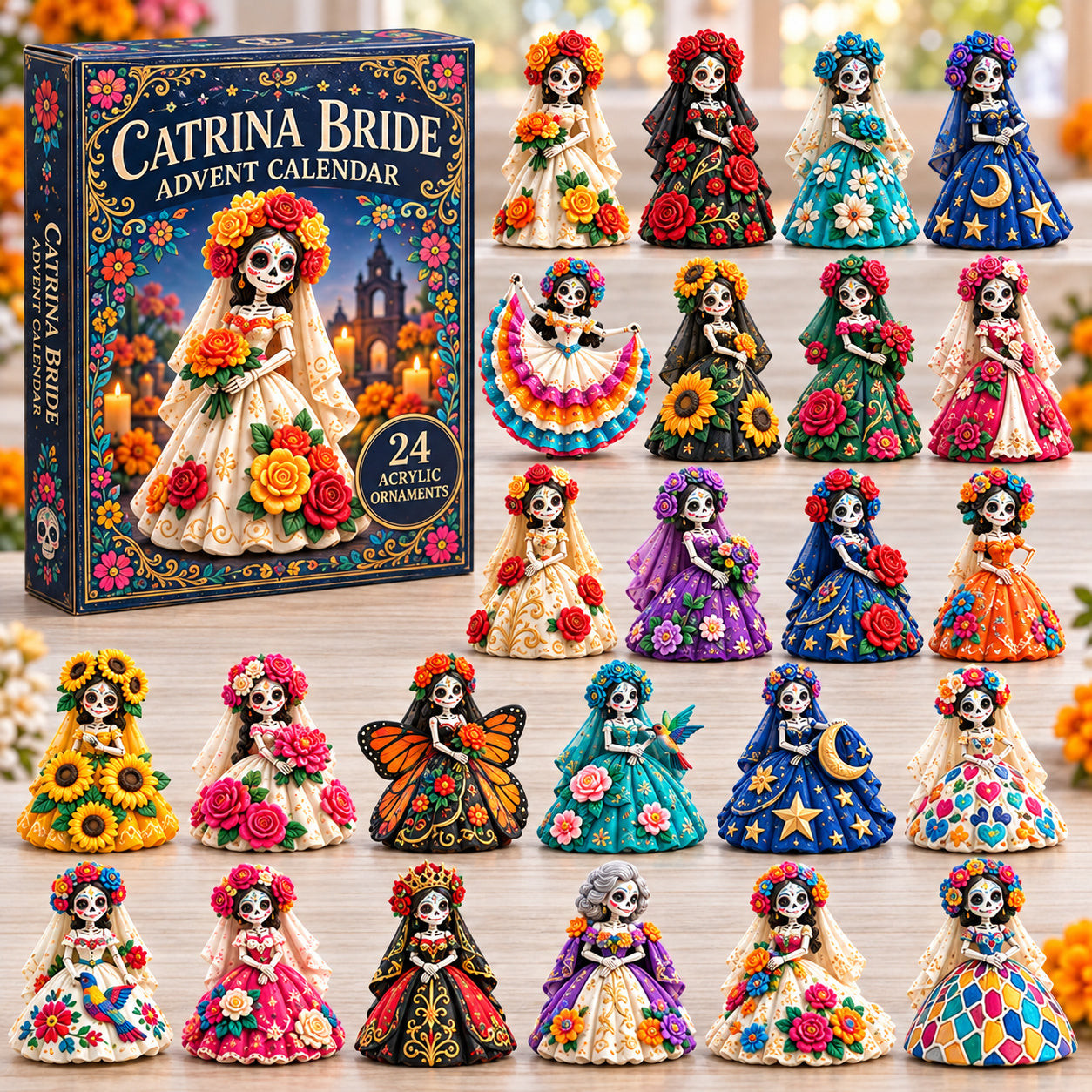 Catrina Bride Advent Calendar 2026 Halloween Countdown Gifts For Mexican Fans - GWH