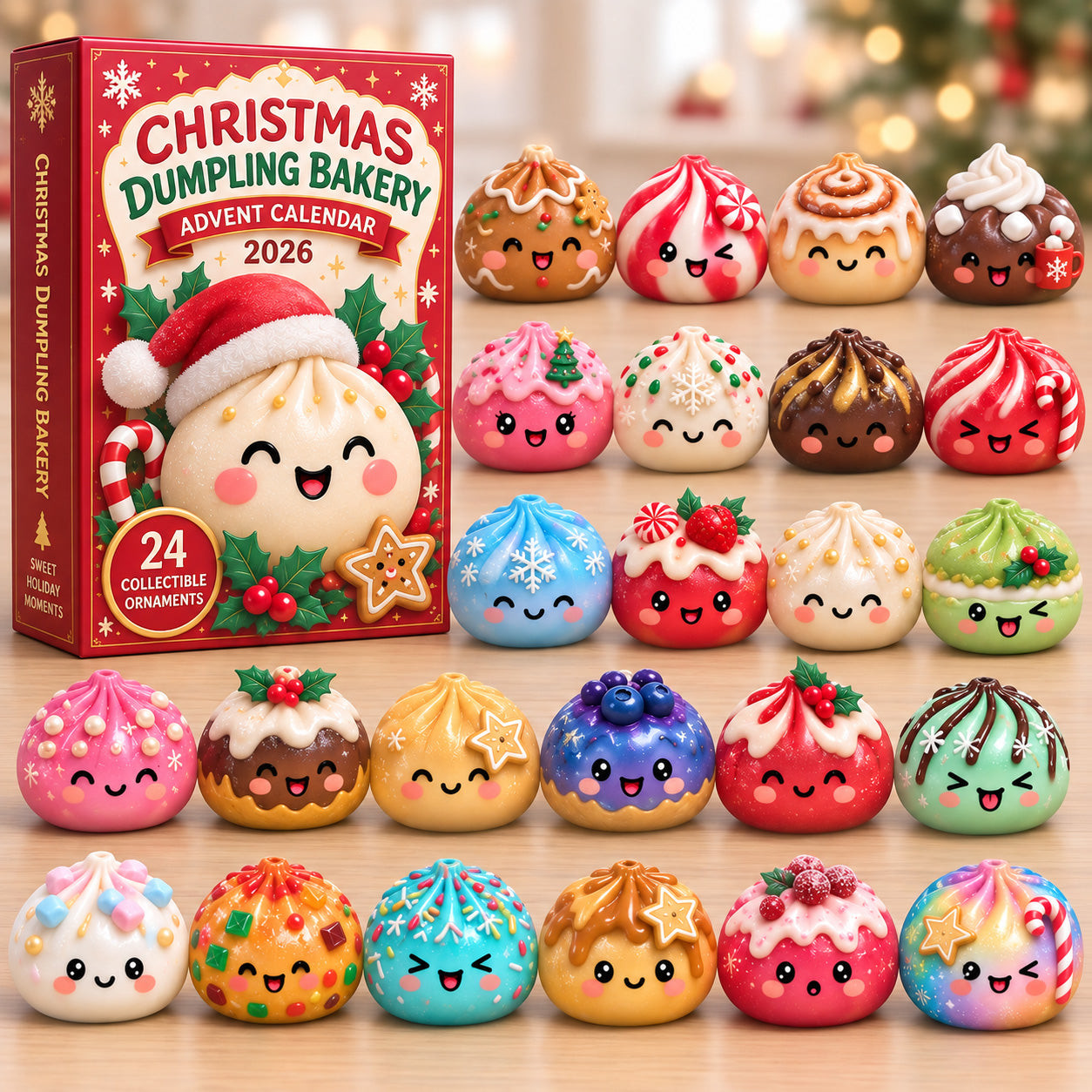 Christmas Dumpling Bakery Advent Calendar 2026 Holiday Countdown Gifts Mom - GWH