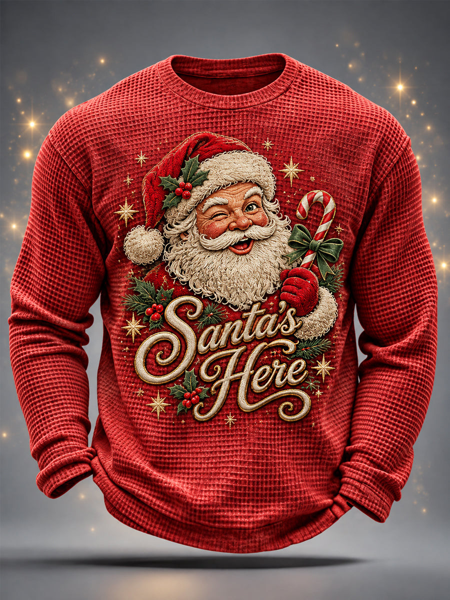 Christmas Merch Time For A Beer Santa Long Sleeve Shirt Christmas Party Apparel Gift For Dad - GWH