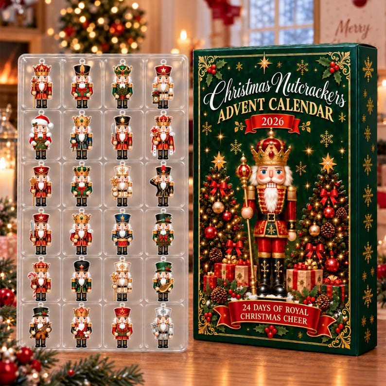 Christmas Nutcrackers Advent Calendar 2026 24 Days Countdown Gifts For Dad - GWH