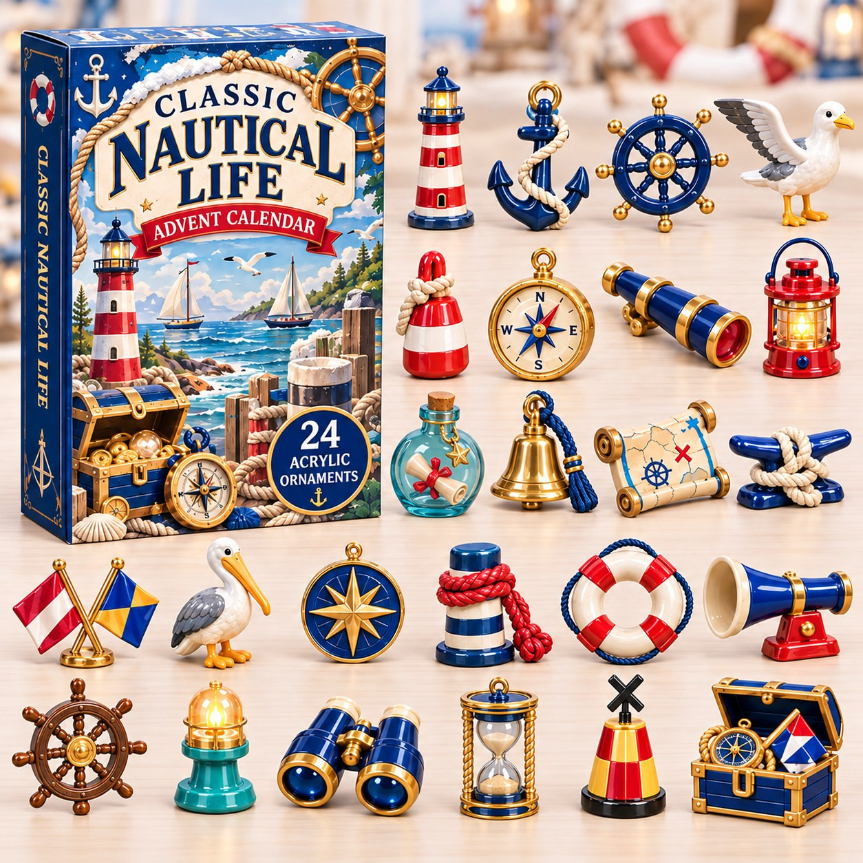 Classic Nautical Life Advent Calendar 2026 Christmas Countdown Gifts For Men - GWH