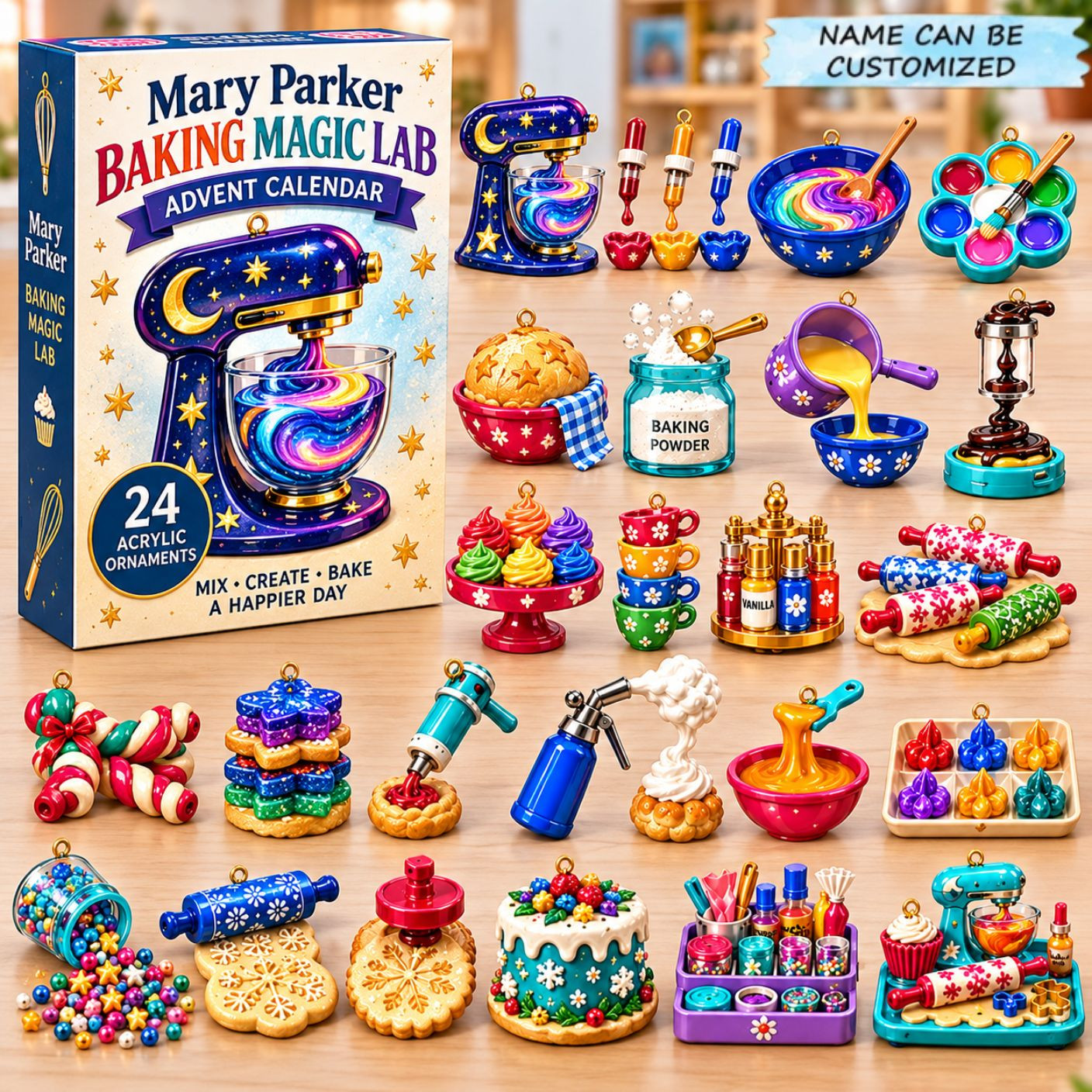 Customized Baking Magic Lab Advent Calendar 2026 Christmas Gifts For Mom - GWH