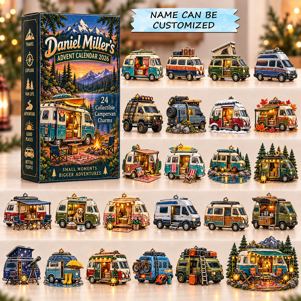 Customized Campervan Advent Calendar 2026 Christmas Countdown Gifts For Men - GWH