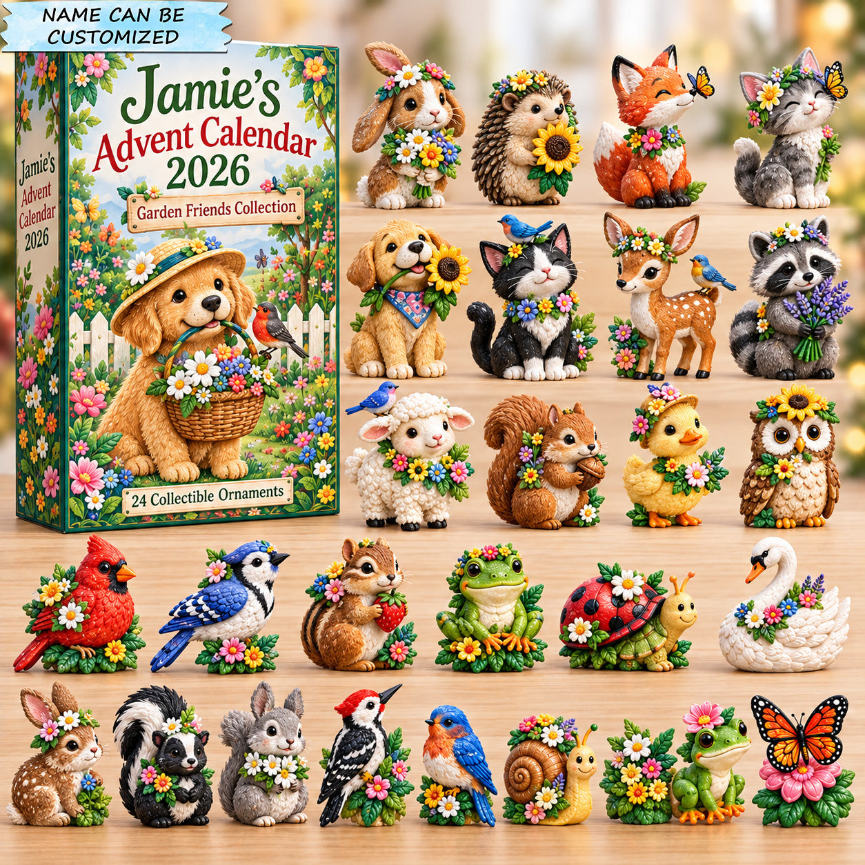 Customized Garden Friends Advent Calendar 2026 Christmas Gifts For Gardeners - GWH