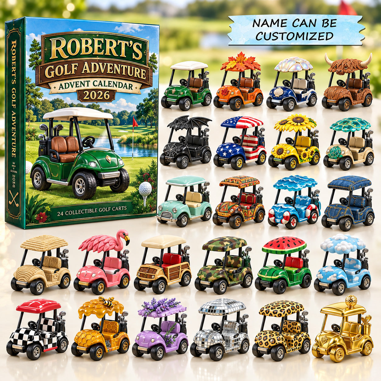 Customized Golf Adventure Advent Calendar 2026 Christmas Gifts For Golfers - GWH