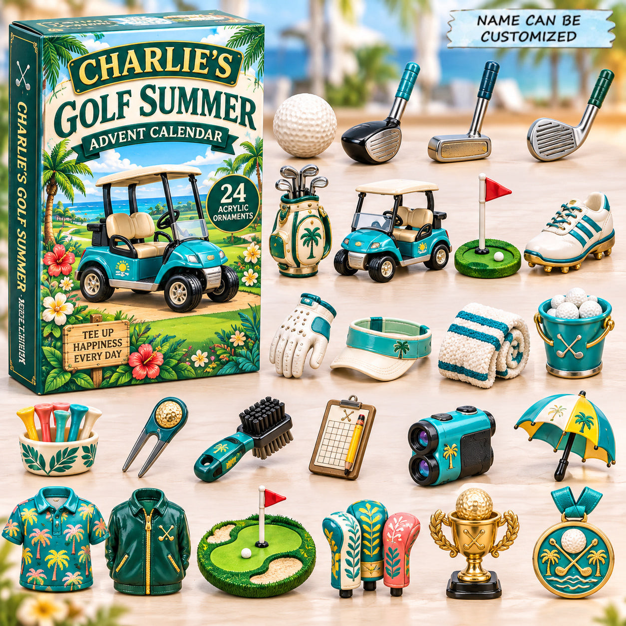 Customized Golf Summer Advent Calendar 2026 Christmas Countdown Gifts For Men - GWH