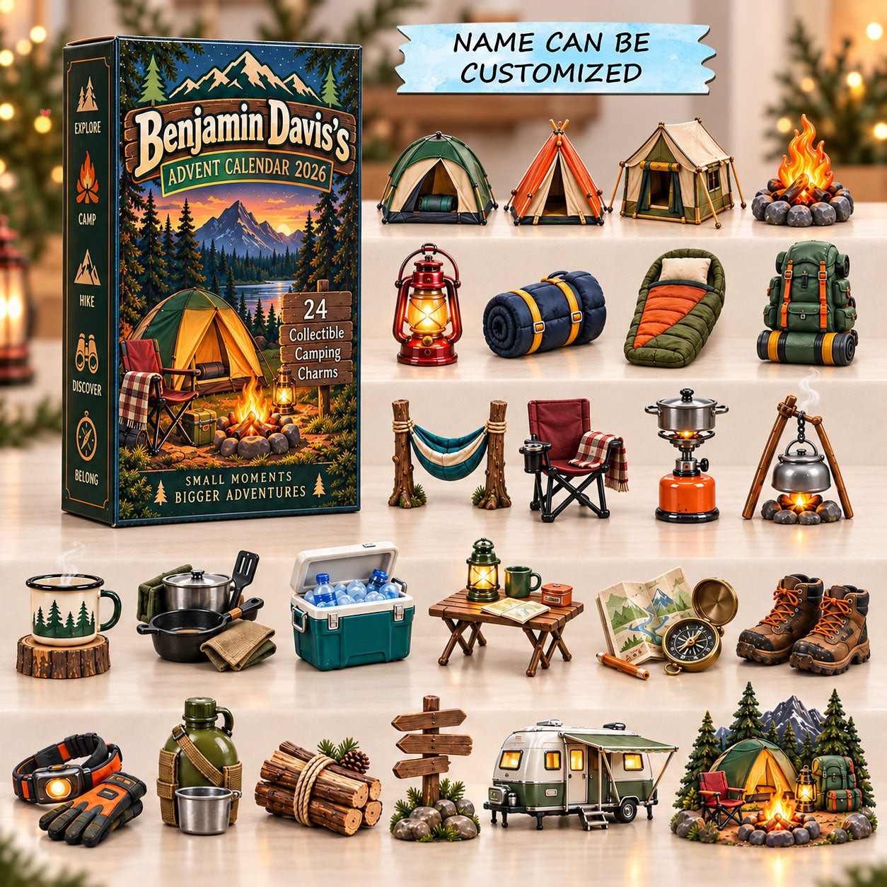 Customized Hiking Collection Advent Calendar 2026 Christmas Gifts For Hikers - GWH