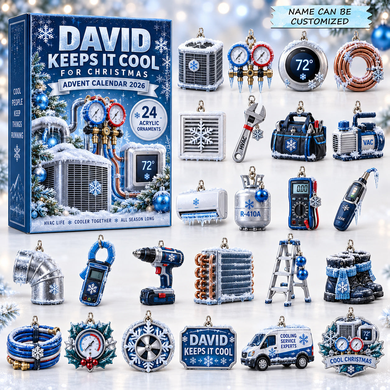 Customized Keeps It Cool Advent Calendar 2026 Christmas Gifts For Mechanics - GWH