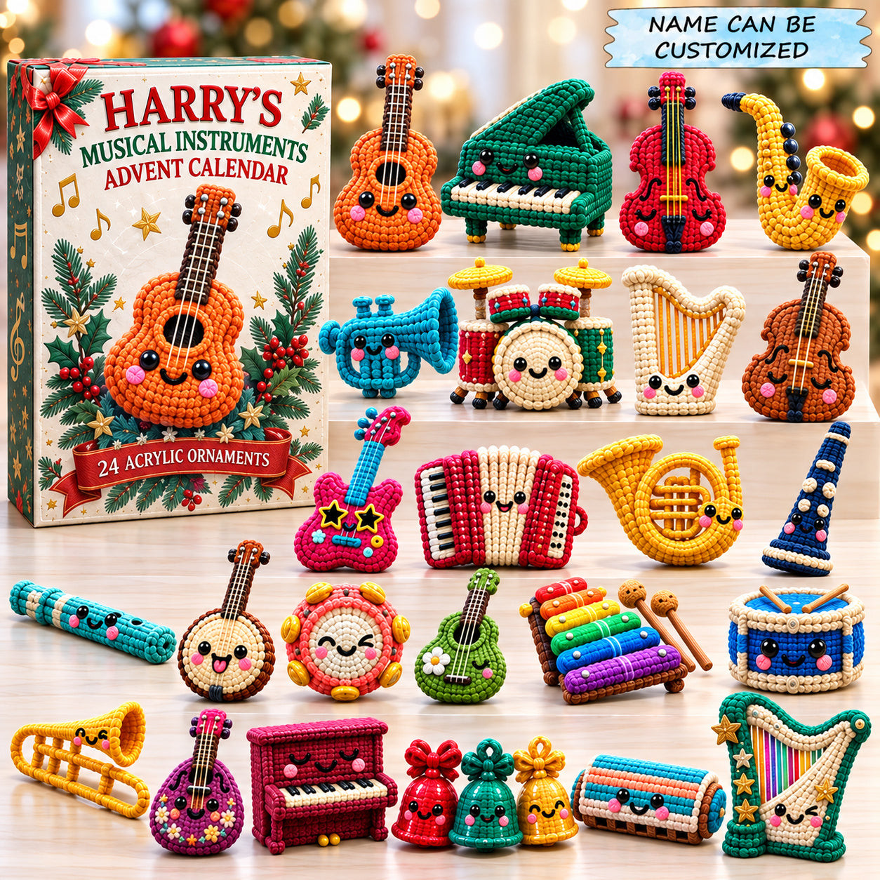Customized Musical Instruments Advent Calendar 2026 Christmas Gifts For Boys - GWH