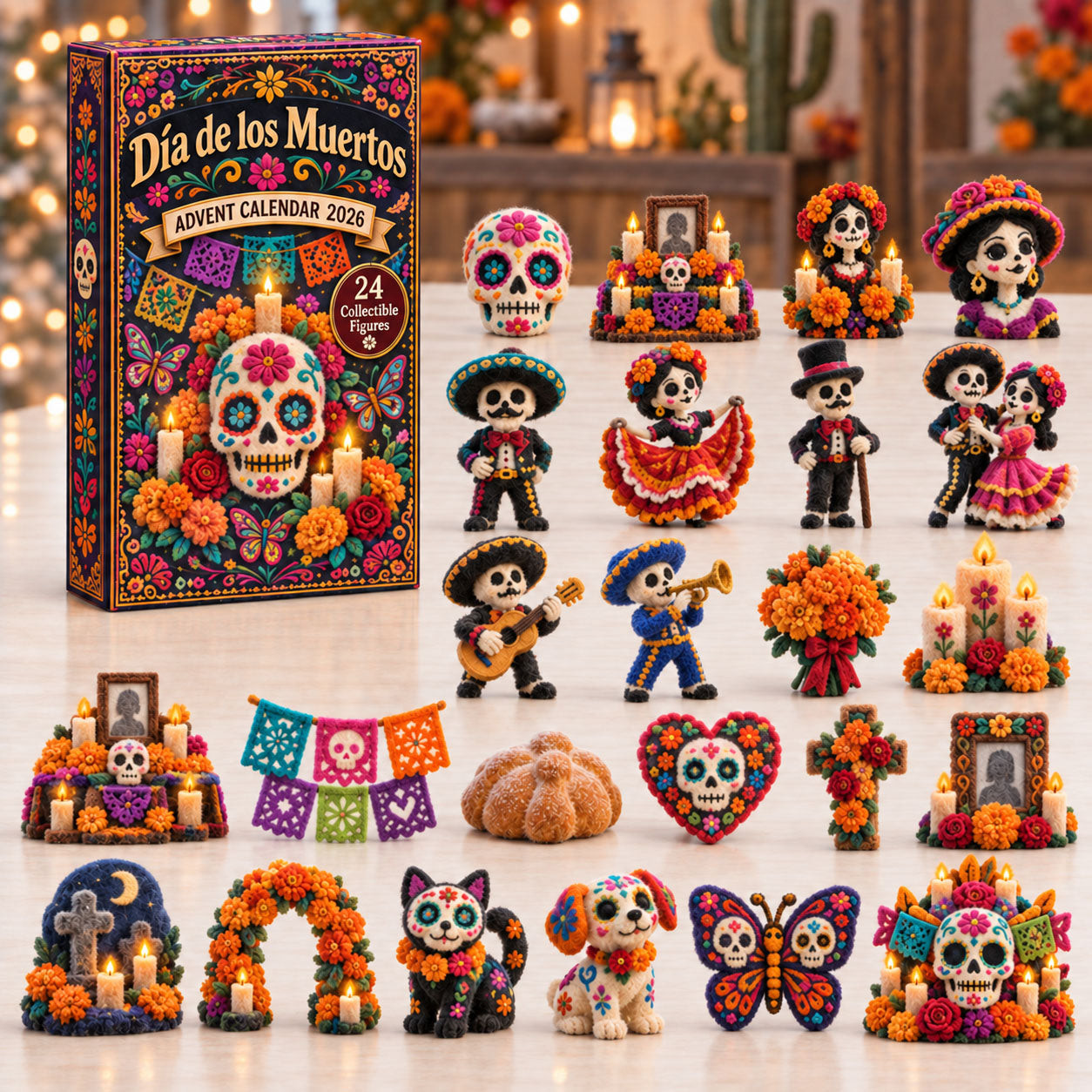 Dia De Los Muertos Advent Calendar 2026 Halloween Countdown Gifts For Collectors - GWH