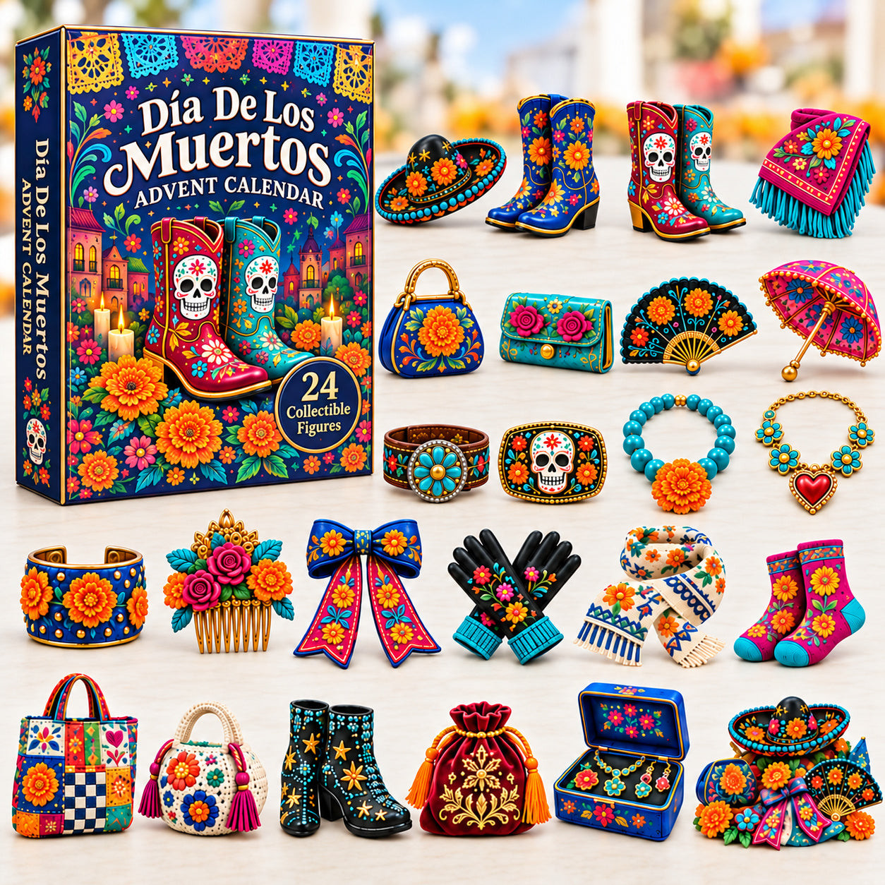 Dia De Los Muertos Advent Calendar 2026 Halloween Countdown Gifts For Women - GWH