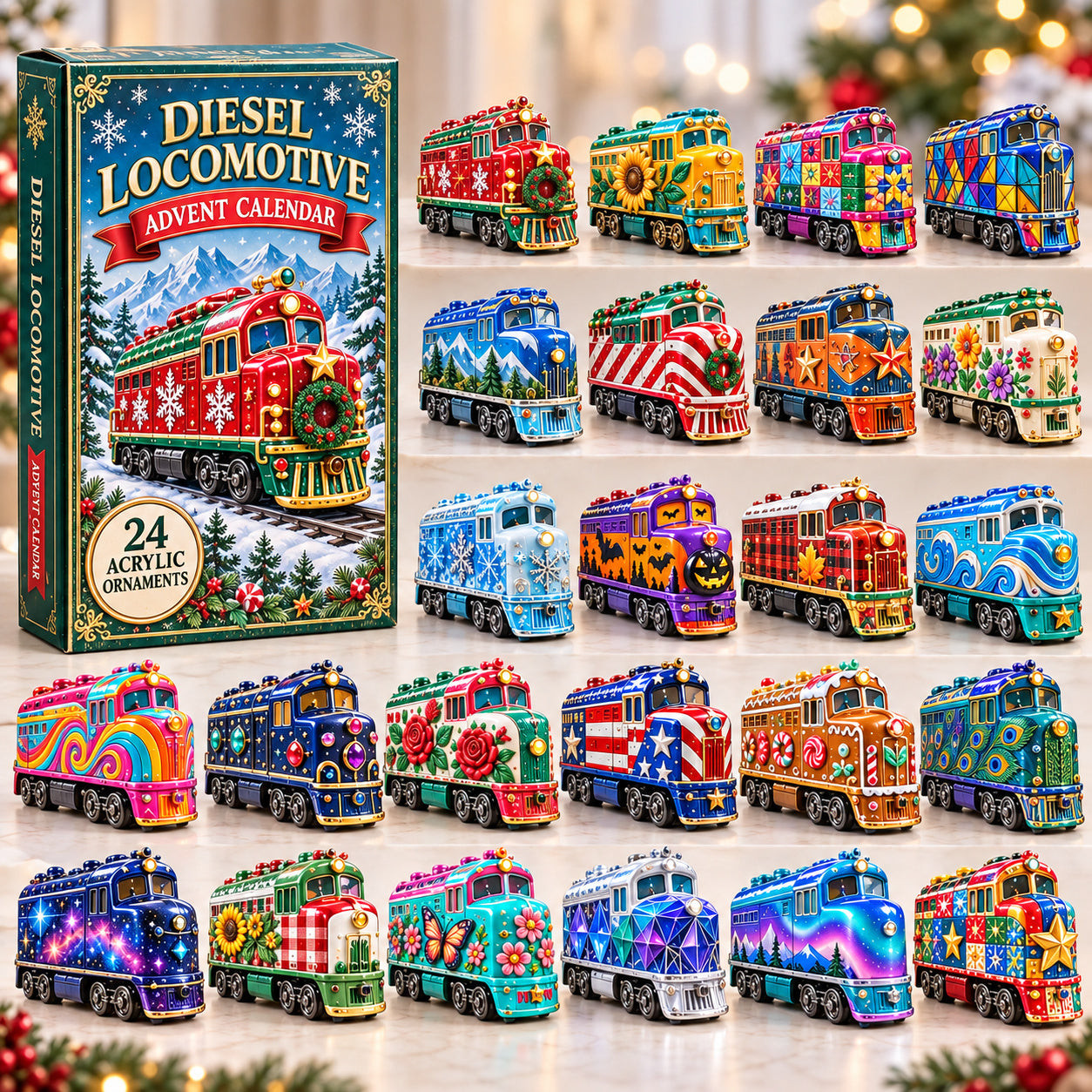 Diesel Locomotive Advent Calendar 2026 Christmas Countdown Gifts For Boys - GWH