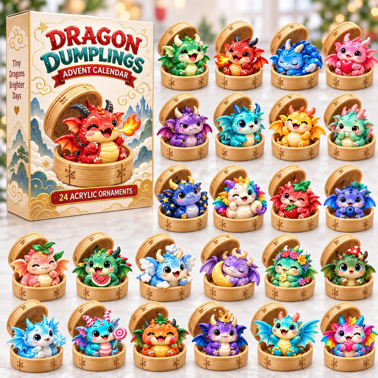 Dragon Dumplings Advent Calendar 2026 Christmas Countdown Gifts For Boys - GWH