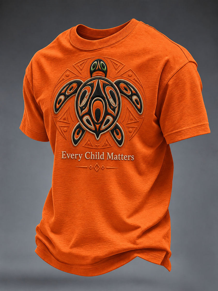 Every Child Matters Turtle T-Shirt Canada Day Apparel Indigenous Support Gift - GWH