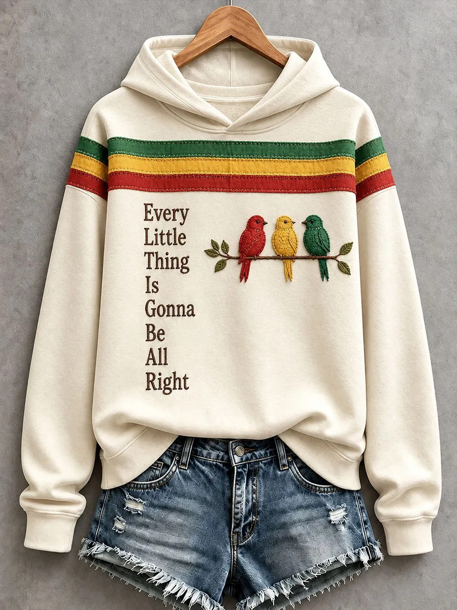 Every Little Thing Is Gonna Be All Right Hoodie Jamaican Reggae Music Hoodie Gift Ideas - GWH