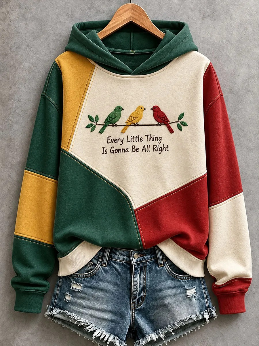 Every Little Thing Is Gonna Be All Right Hoodie Reggae Inspired Hooded Sweatshirt - Gwh