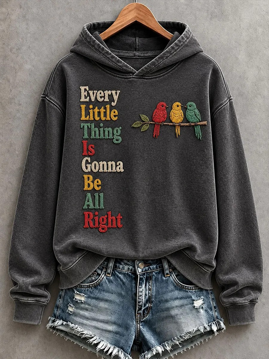 Every Little Thing Is Gonna Be All Right Hoodie Reggae Themed Hoodie Gifts For Music Lovers - GWH