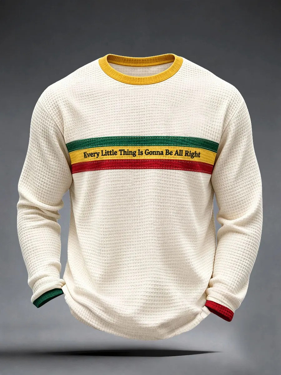 Every Little Thing Is Gonna Be All Right Long Sleeve Shirt Reggae Inspired Retro Outfit Ideas - GWH