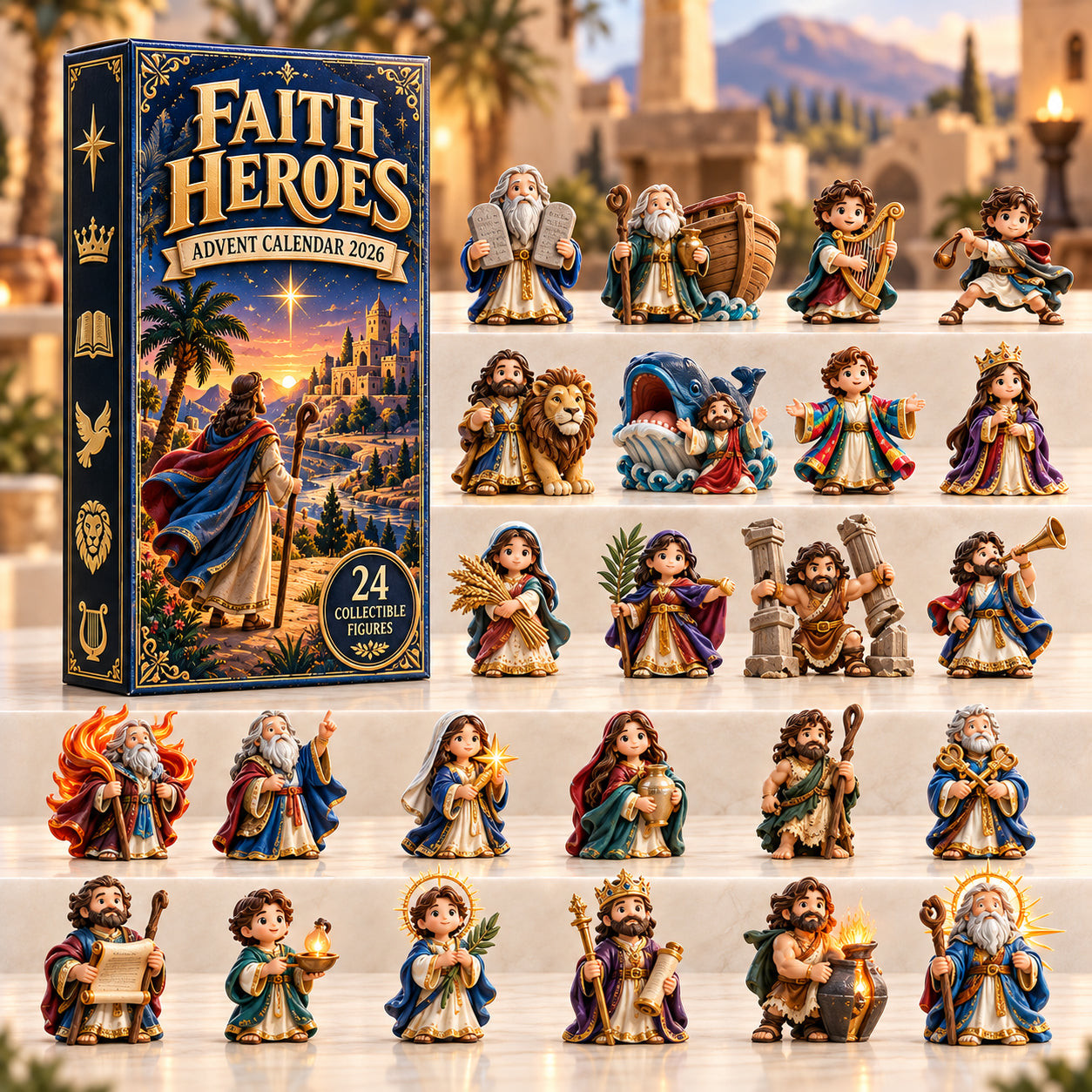 Faith Heroes Advent Calendar 2026 Christmas Countdown Gifts For Christians - GWH