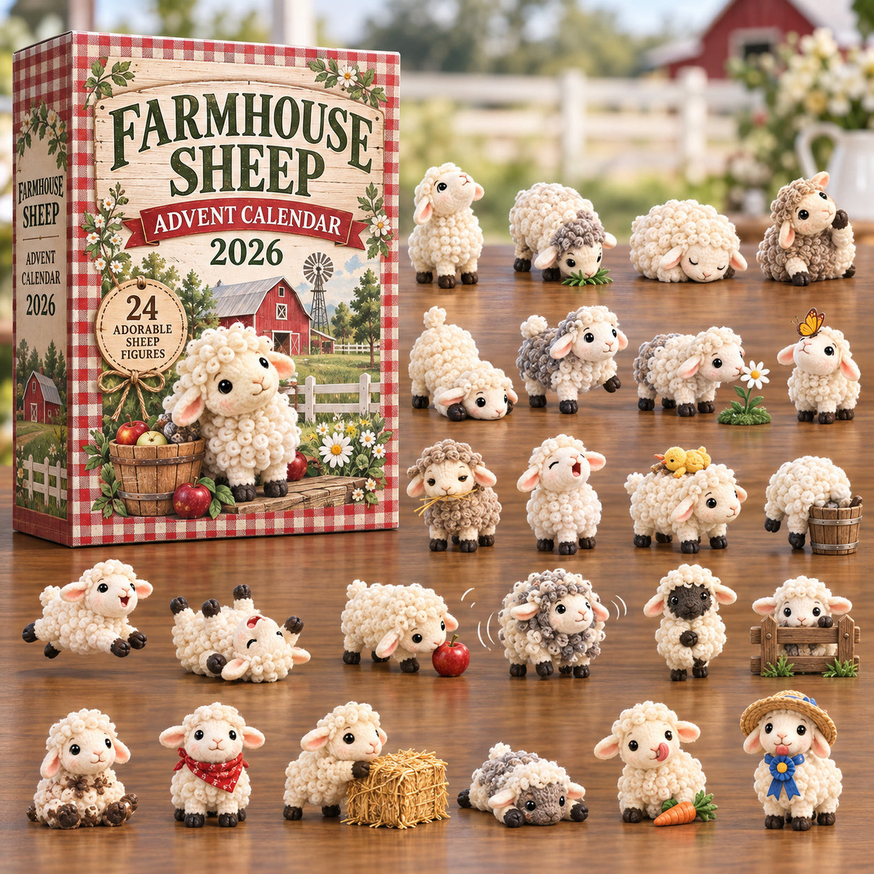 Farmhouse Sheep Advent Calendar 2026 Christmas Countdown Gifts For Farmers - GWH