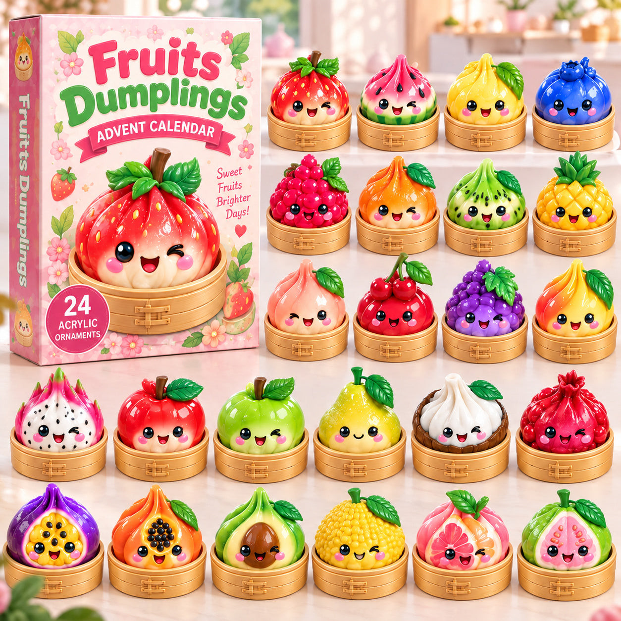Fruit Dumpling Advent Calendar 2026 Christmas Gift For Brother - GWH
