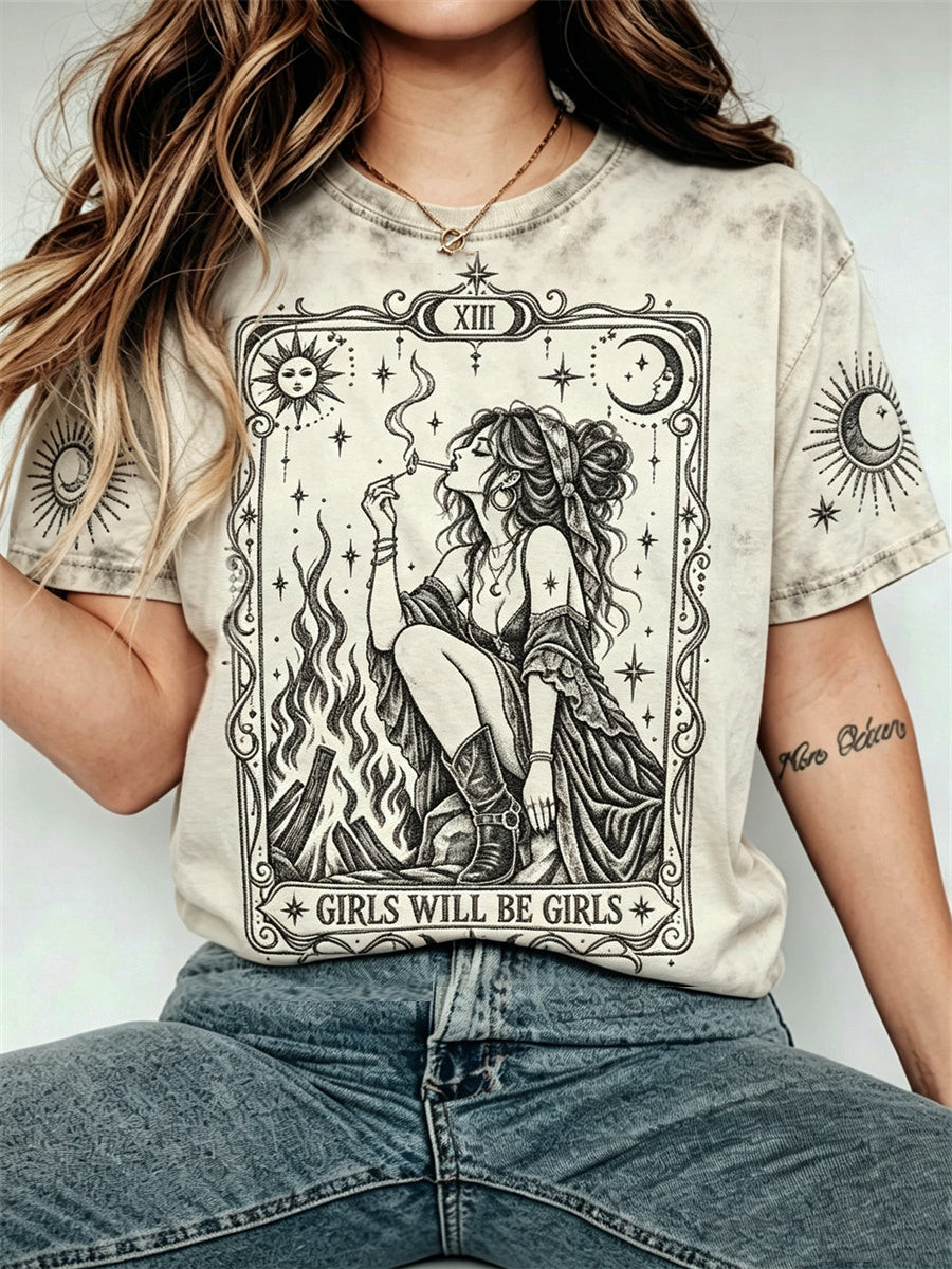 Girls Will Be Girls T-Shirt Happy Halloween Outfits Gifts For A Horror Fans - Gwh