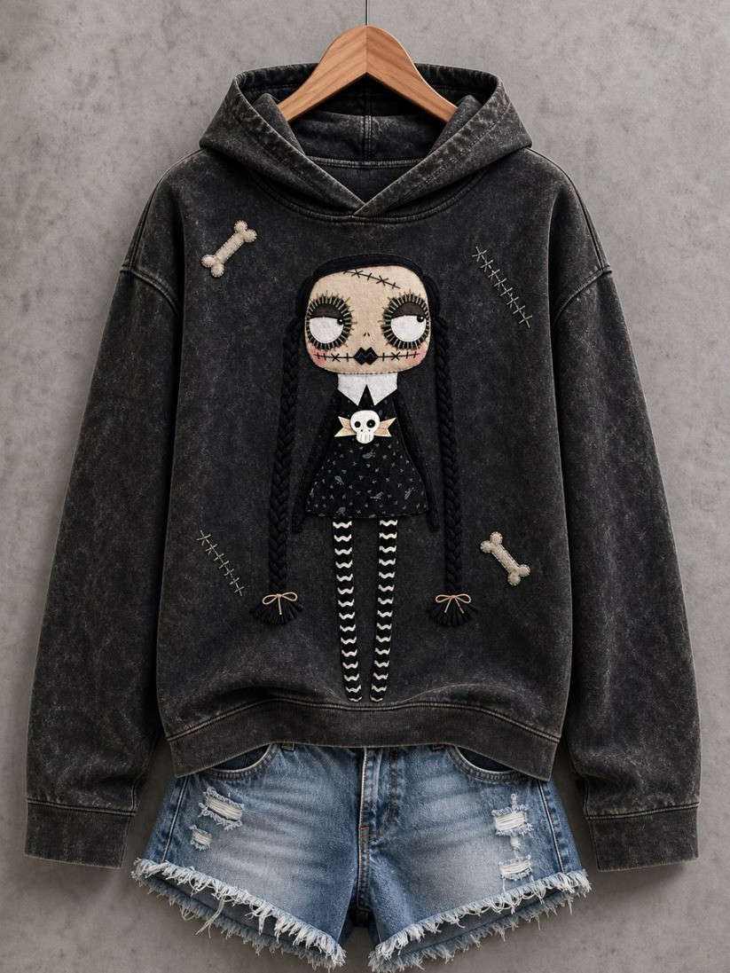 Halloween Creepy Dolls Hoodie Vintage Halloween Outfits Gift For Bestie - GWH