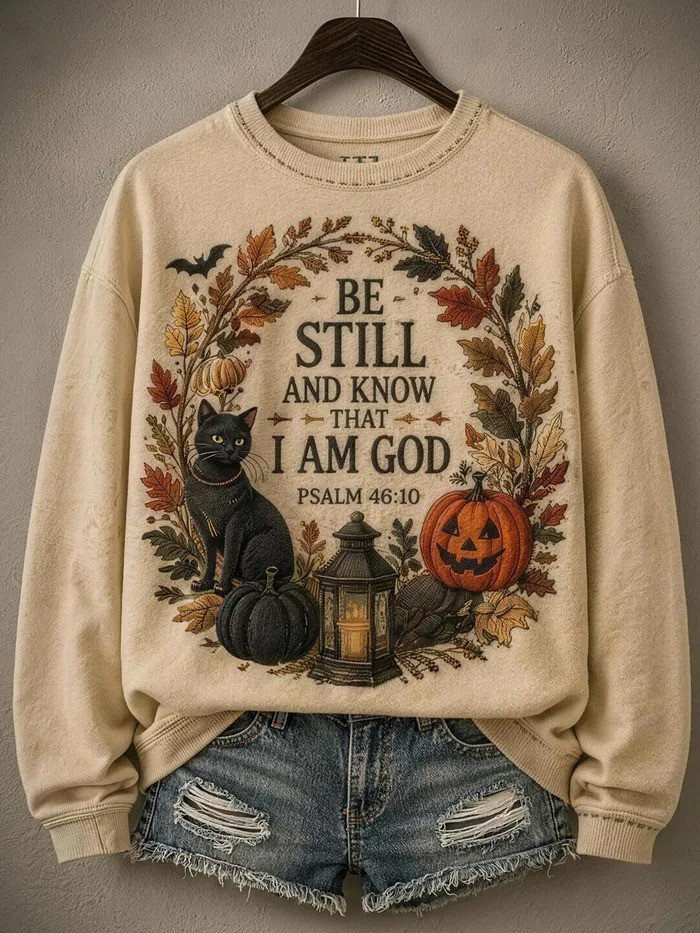 Halloween Merch Be Still And Know Sweatshirt Cute Halloween Clothes Gifts For Wife - GWH
