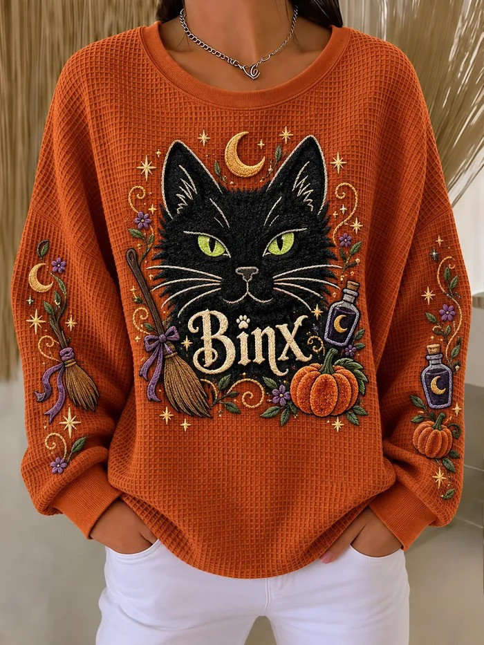 Halloween Merch Binx Sweatshirt Funny Halloween Clothing Gifts For Daughter - GWH