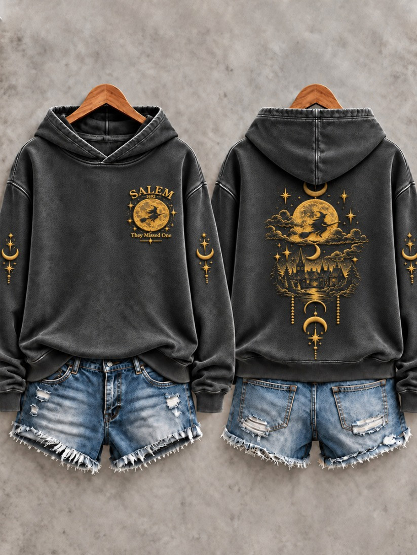 Halloween Salem Witch1692 Salem They Missed One Hoodie Halloween Horror Nights Merch Gift - GWH