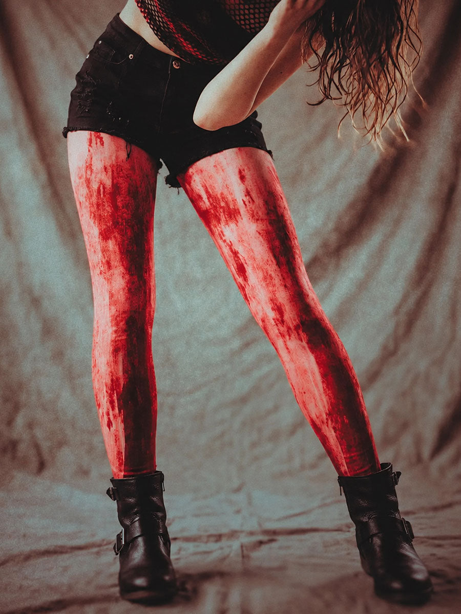 Halloween Zombie Bloody Leggings Halloween Horror Nights Apparel Halloween Themed Presents - Gwh