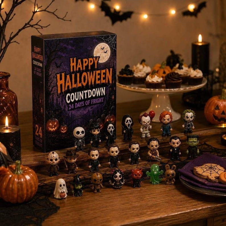 Happy Halloween Fright Countdown Advent Calendar 2026 Gifts For Horror Fans - GWH