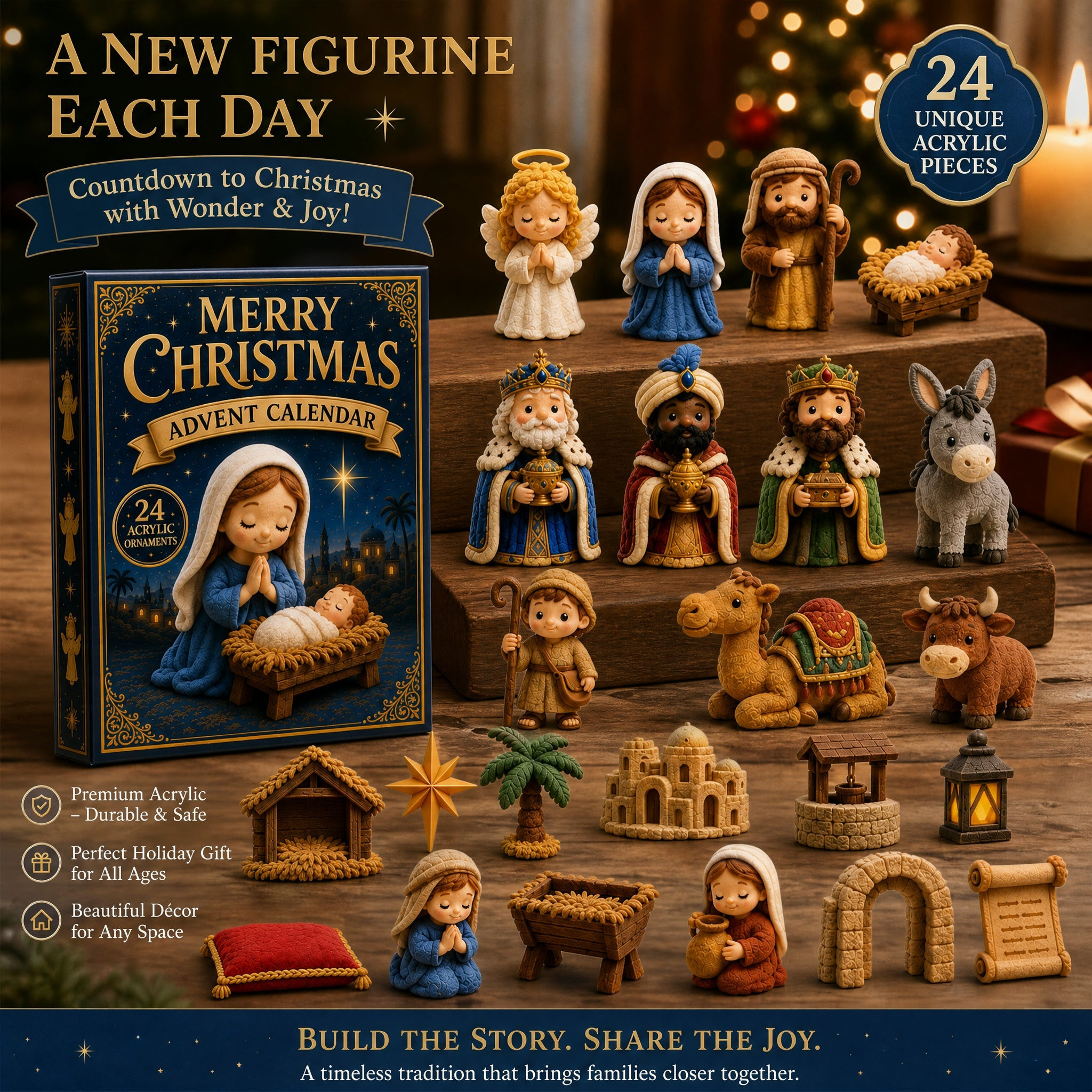 Holy Night Advent Calendar 2026 24 Day Christmas Countdown Best Gifts For Xmas - GWH