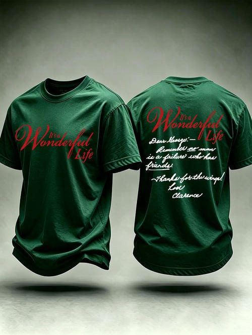 It's A Wonderful Life Christmas Shirt Winter Apparel Xmas Gifts For Movie Lovers - GWH