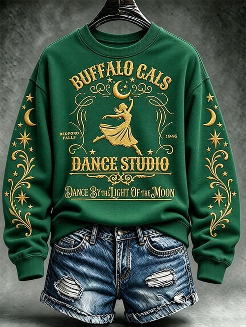 It's A Wonderful Life Christmas Sweatshirt Buffalo Gals Dance Studio Sweatshirt Gifts For Him - GWH