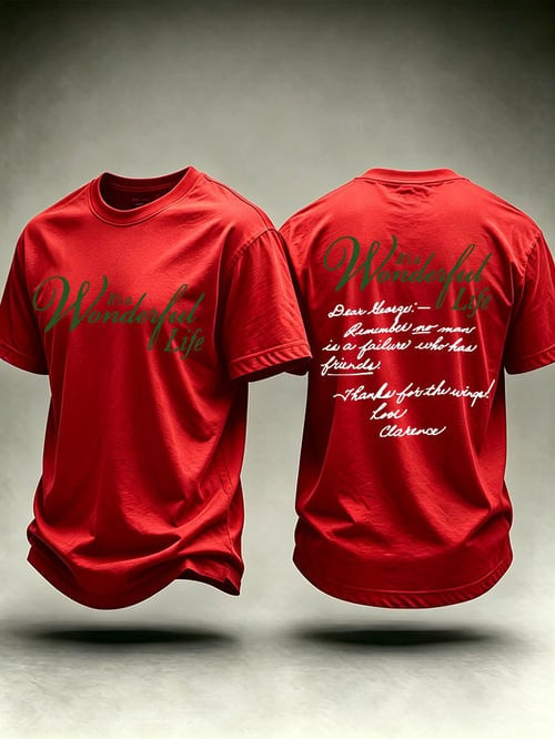 It's A Wonderful Life Merch Christmas Shirt Xmas Clothing Ideas Christmas Gifts For Him - GWH