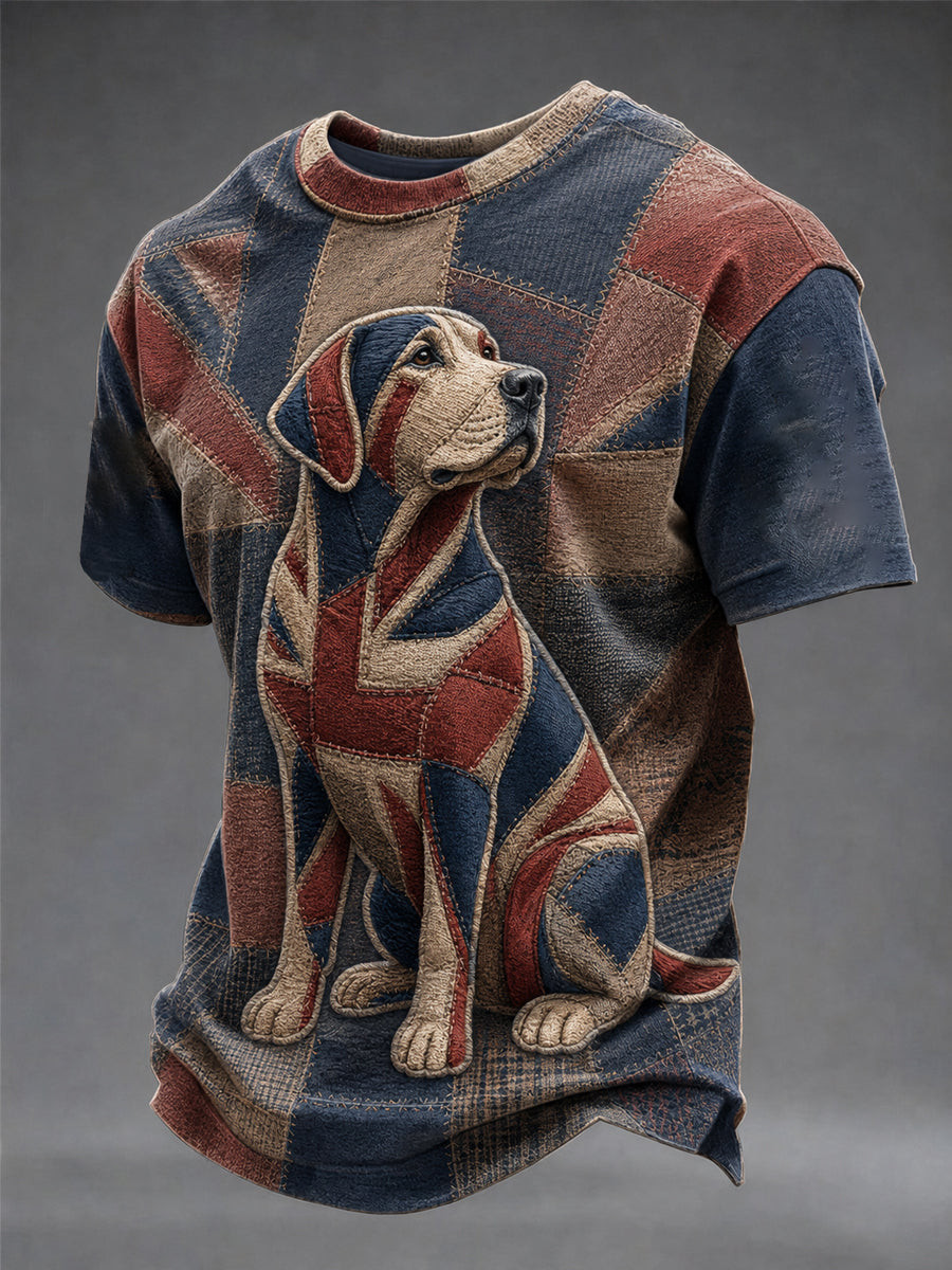 Labrador Retriever Merch Union Jack T-Shirt Retro Dog Apparel Gift For Brother - GWH