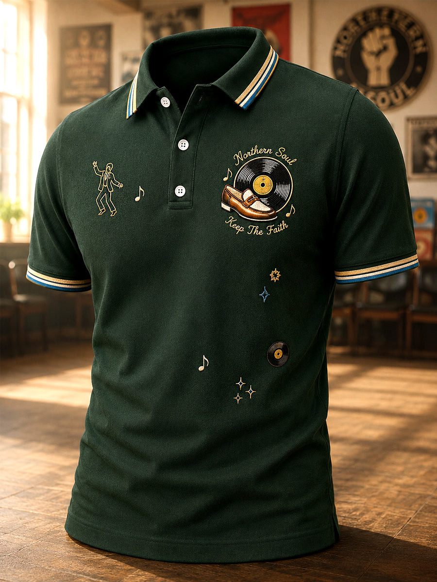 Northern Soul Merch KTF Polo Shirt Clenched Fist Apparel Gift For Men - GWH
