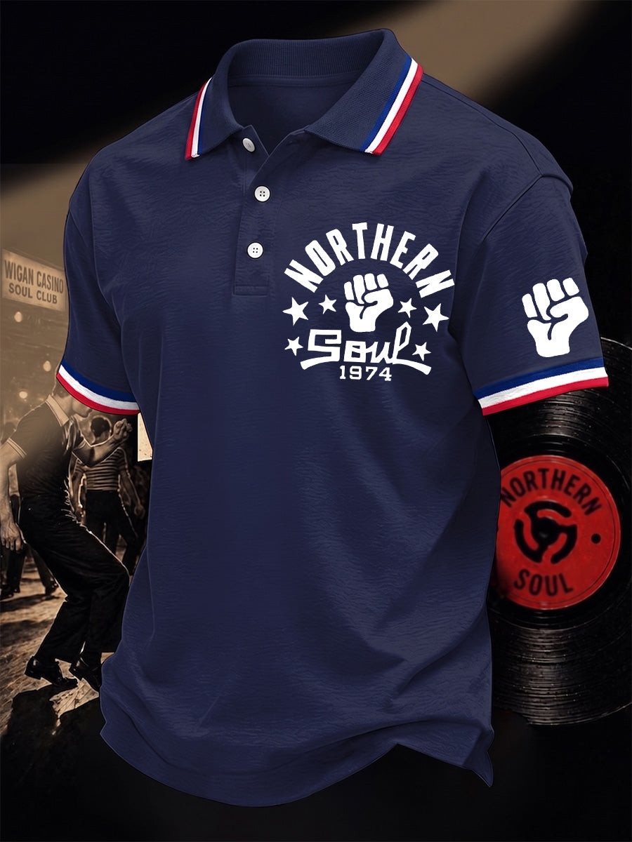 Northern Soul Merch Northern Soul 1974 Polo Shirt KTF Apparel Gift For Dad - GWH