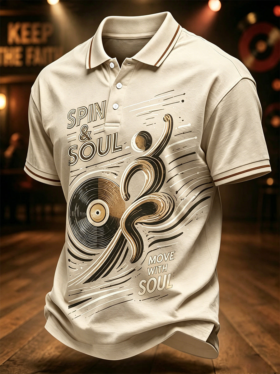 Northern Soul Merch Spin Soul Polo Shirt KTF Apparel Gift For Husband - GWH