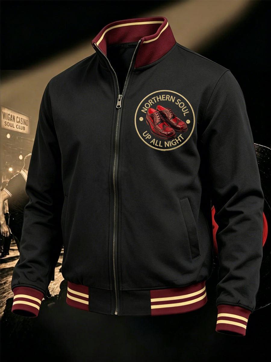 Northern Soul Merch Up All Night Jacket KTF Apparel Gift For Music Fan - GWH