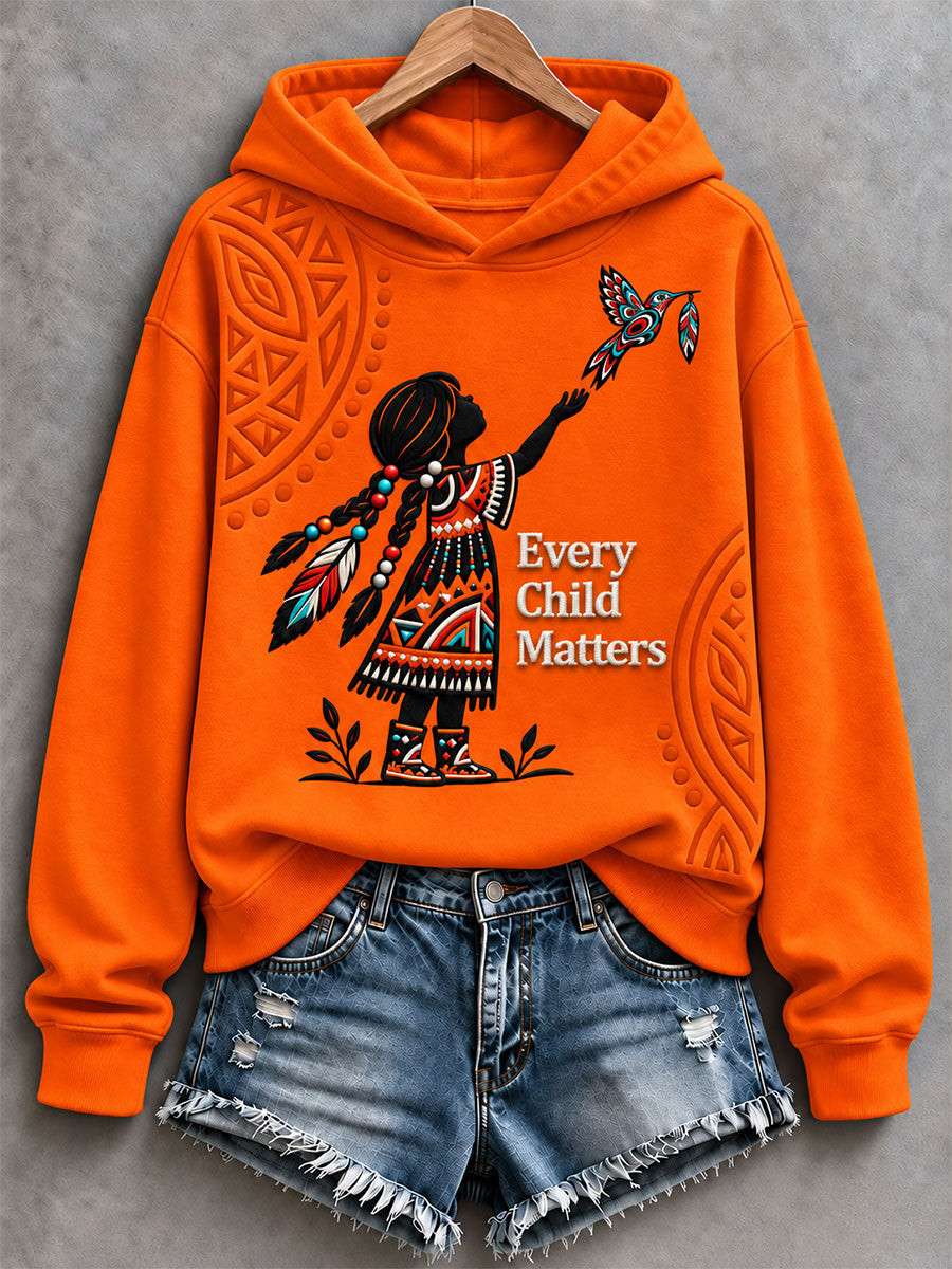 Orange Shirt Day Hoodie Every Child Matters Merch Support Gift - GWH